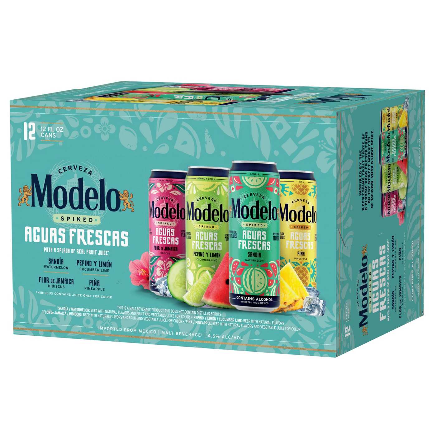 Modelo Spiked Aguas Frescas Spiked Frescas Variety Pack 12 pk Cans; image 3 of 10