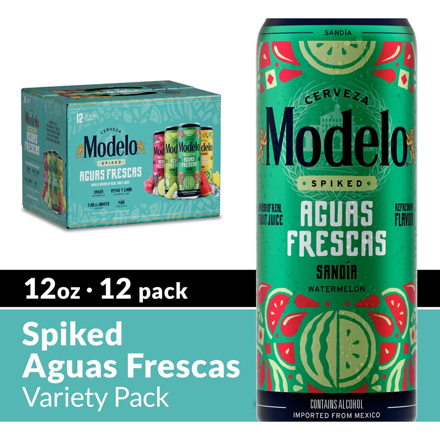 Modelo Spiked Aguas Frescas Spiked Frescas Variety Pack 12 pk Cans; image 5 of 8