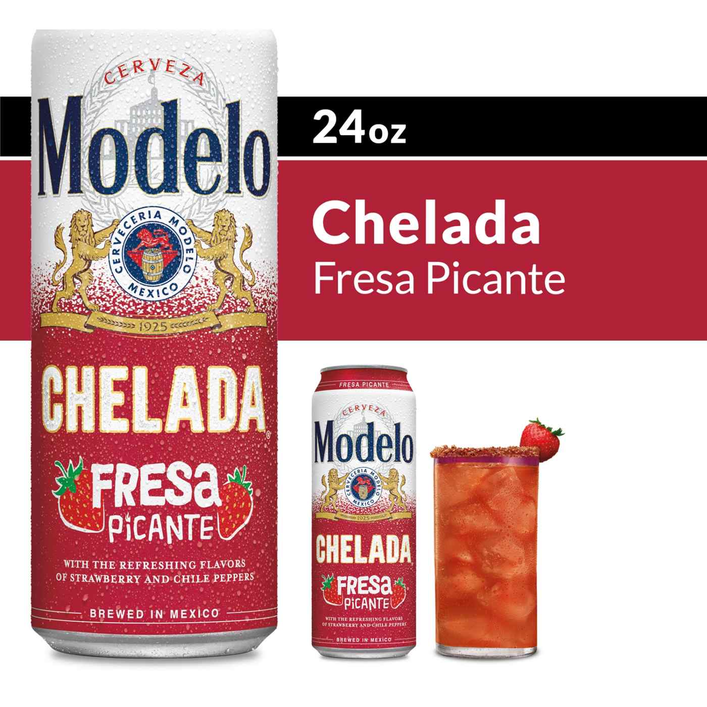 Modelo Chelada Fresa Picante Mexican Import Flavored Beer; image 9 of 9