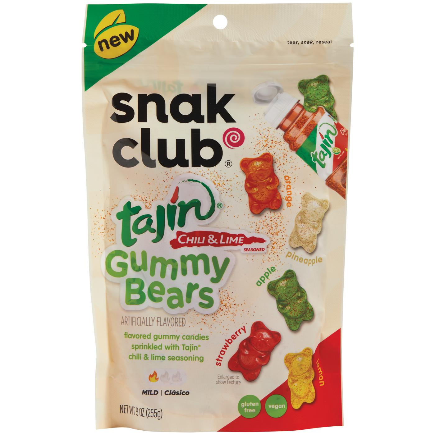 Snak Club Tajin Gummy Bears Candy; image 1 of 2