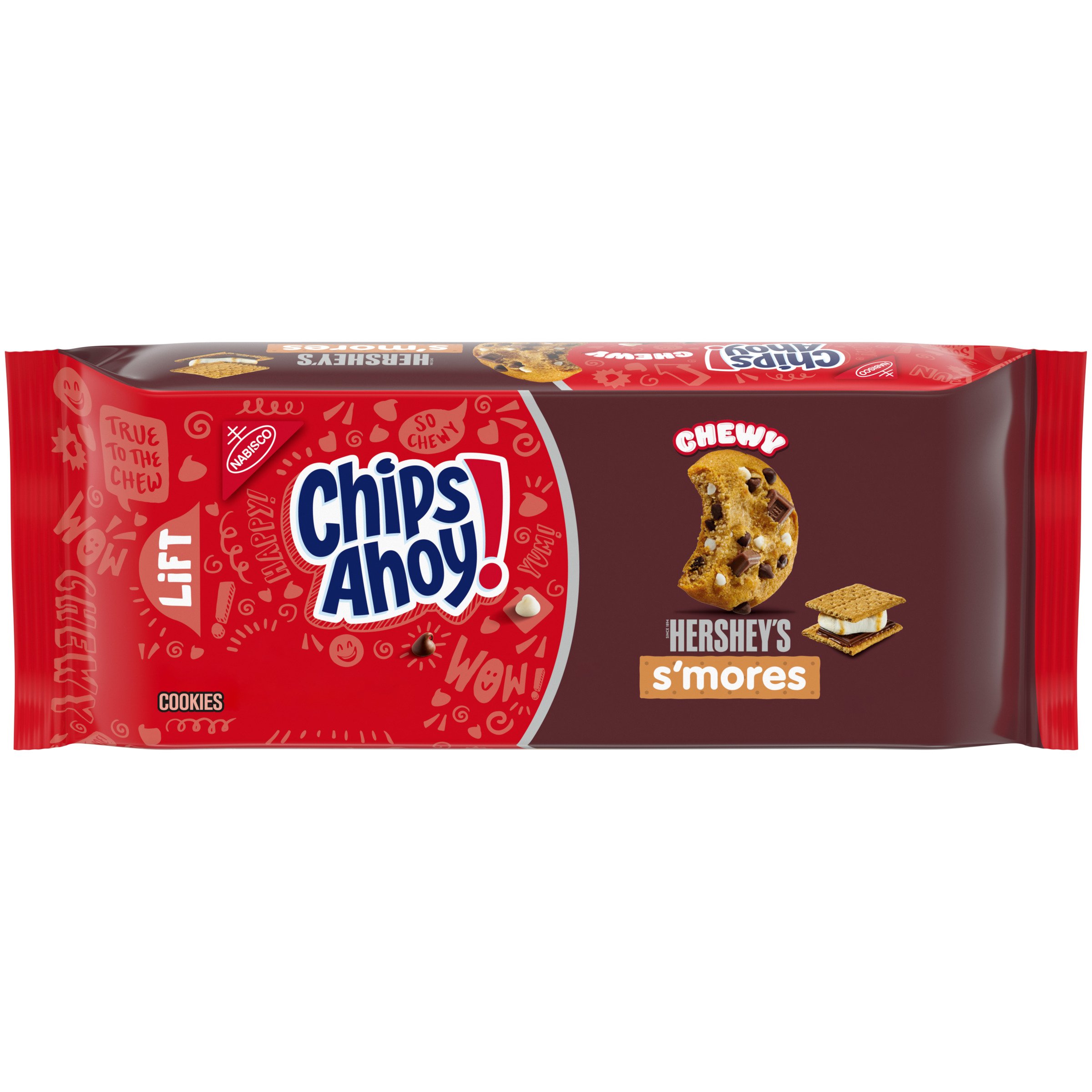 Chips Ahoy! Chewy Hershey's S'mores Milk Chocolate Chip Cookies Limited ...