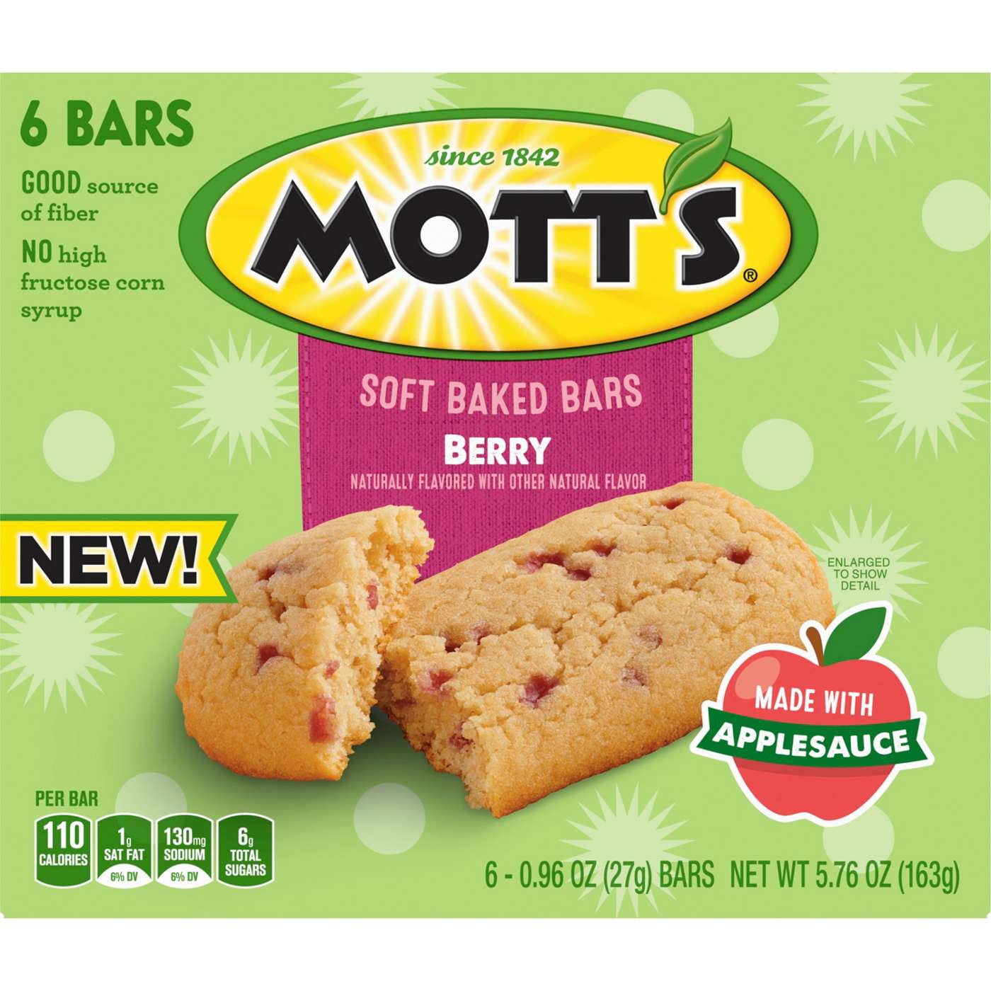 Mott's Berry Soft Baked Bars; image 1 of 3