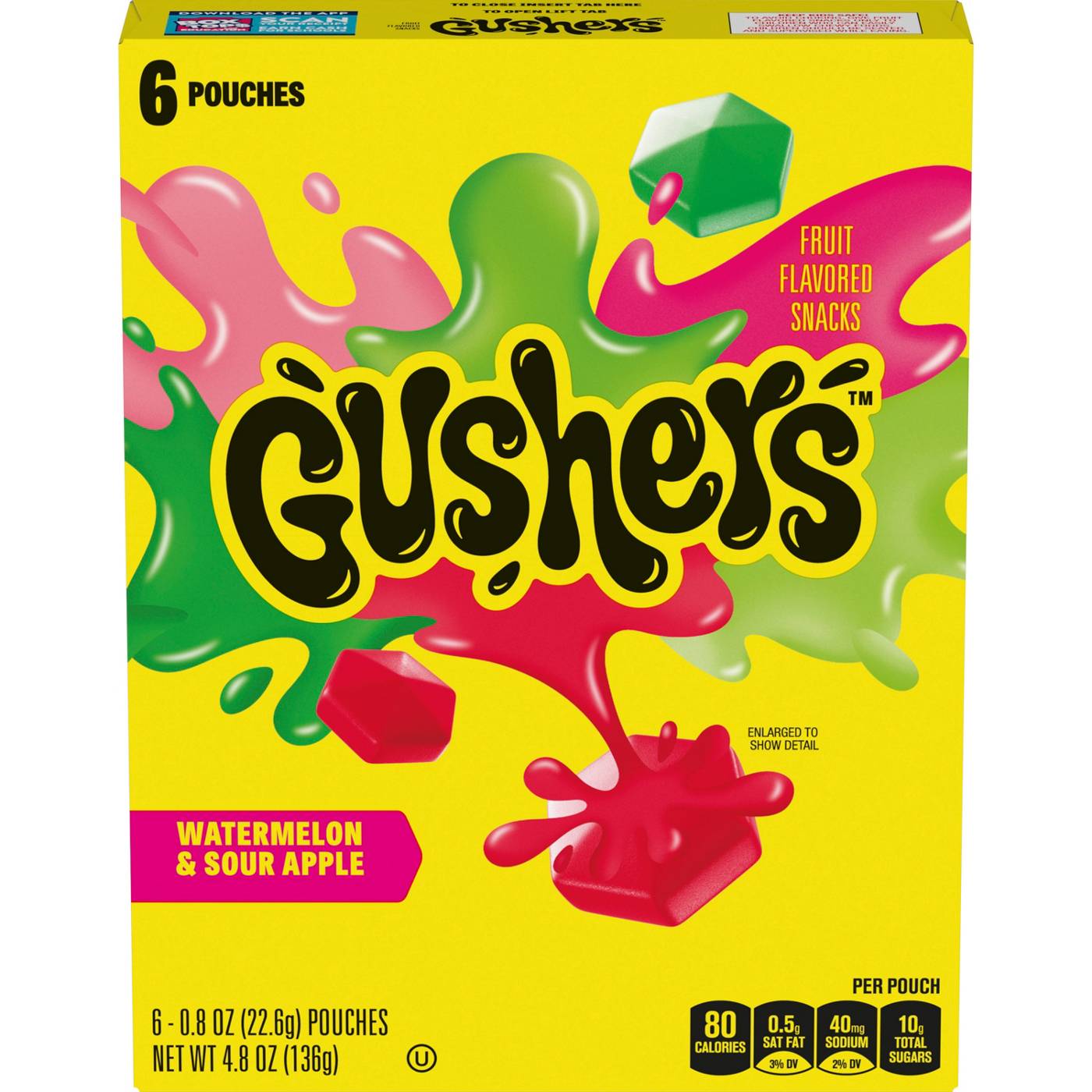 Gushers Watermelon & Sour Apple Fruit Snacks; image 1 of 3