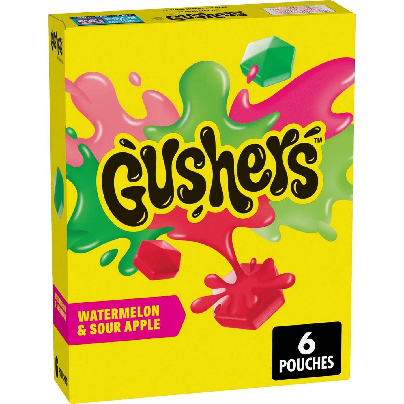 Gushers Watermelon & Sour Apple Fruit Snacks; image 3 of 3