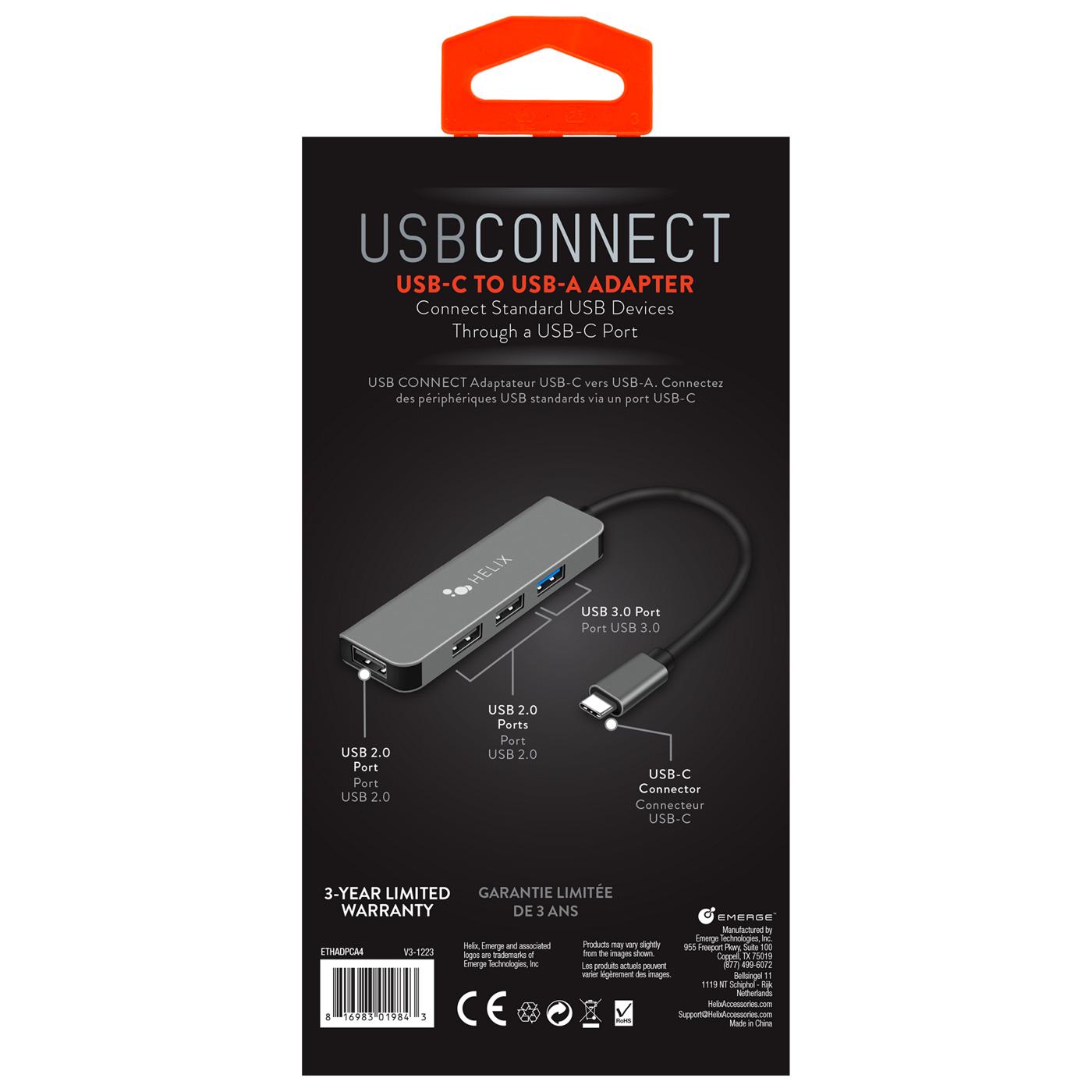 Helix USB-C to USB-A Adapter; image 2 of 3