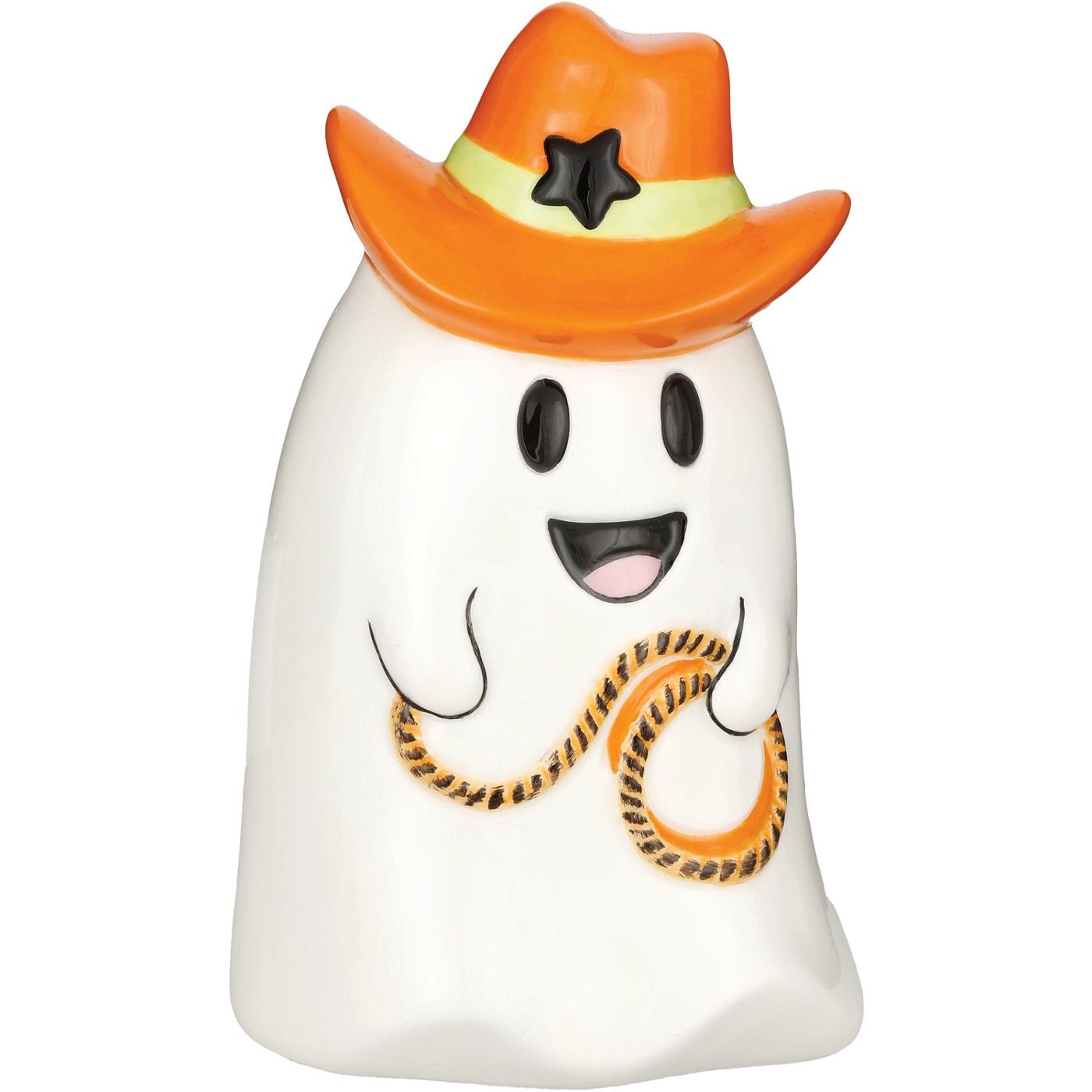 Destination Holiday Halloween Cowboy Ghost - Orange Hat; image 1 of 2