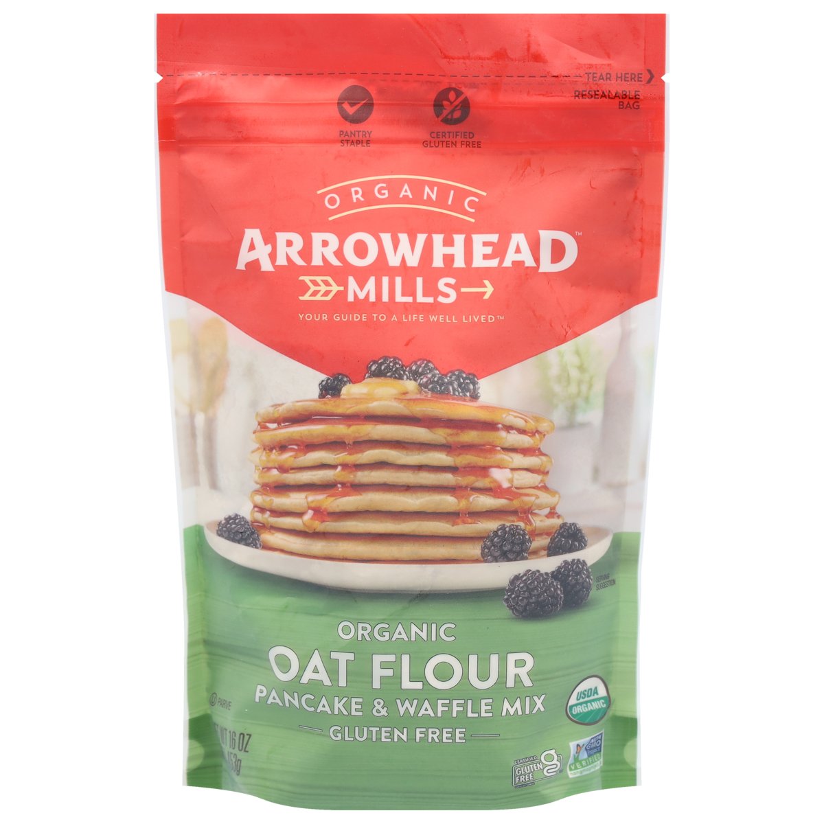 Arrowhead Mills Oat Flour Pancake and Waffle Mix Shop at HEB