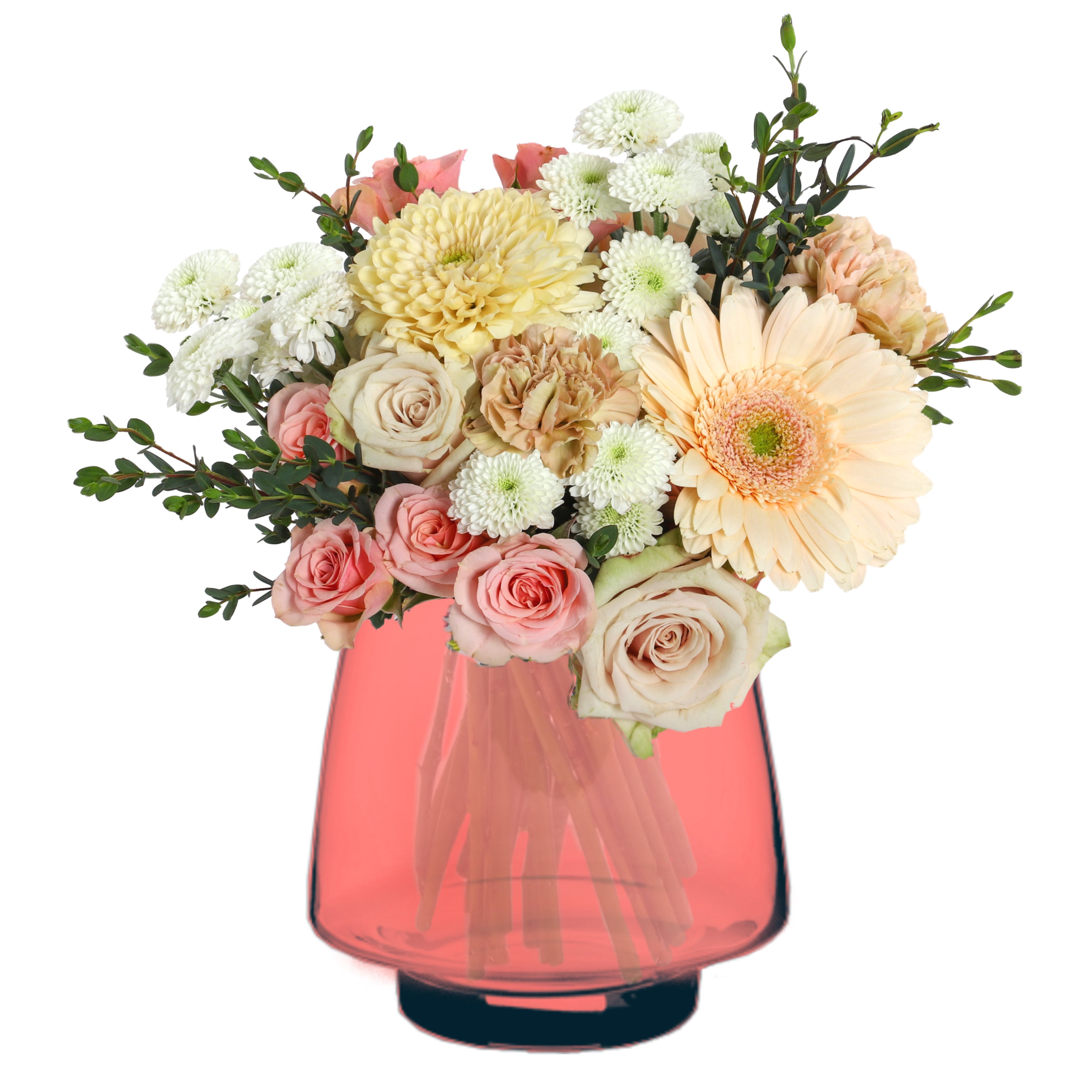 BLOOMS by H-E-B Peachy Queen Flower Arrangement - Shop Flowers ...