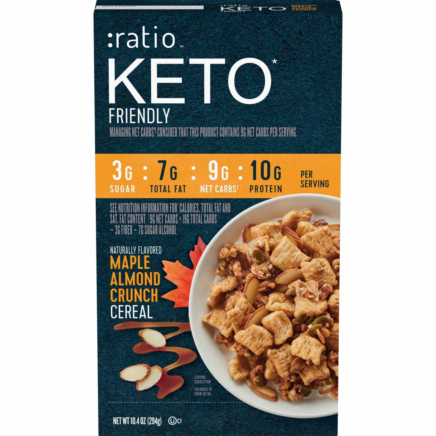 :ratio Keto Friendly Maple Almond Crunch Cereal; image 1 of 3