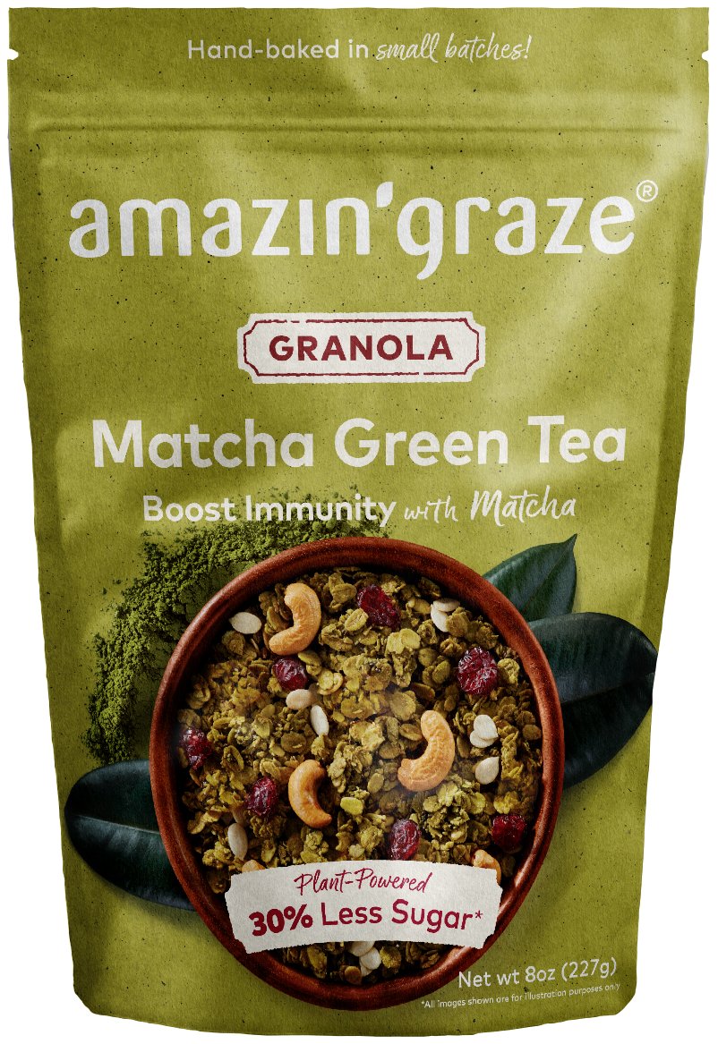 Amazin' Graze Matcha Green Tea Granola, 8 oz | Central Market - Really ...