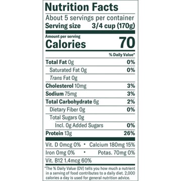 Chobani Zero Sugar Non-Fat Vanilla Greek Yogurt 