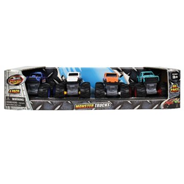 Team Power 4 pk Die Cast Monster Trucks - Assorted Colors