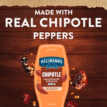 Hellmann's Mild Chipotle Mayonnaise Dressing Squeeze Bottle