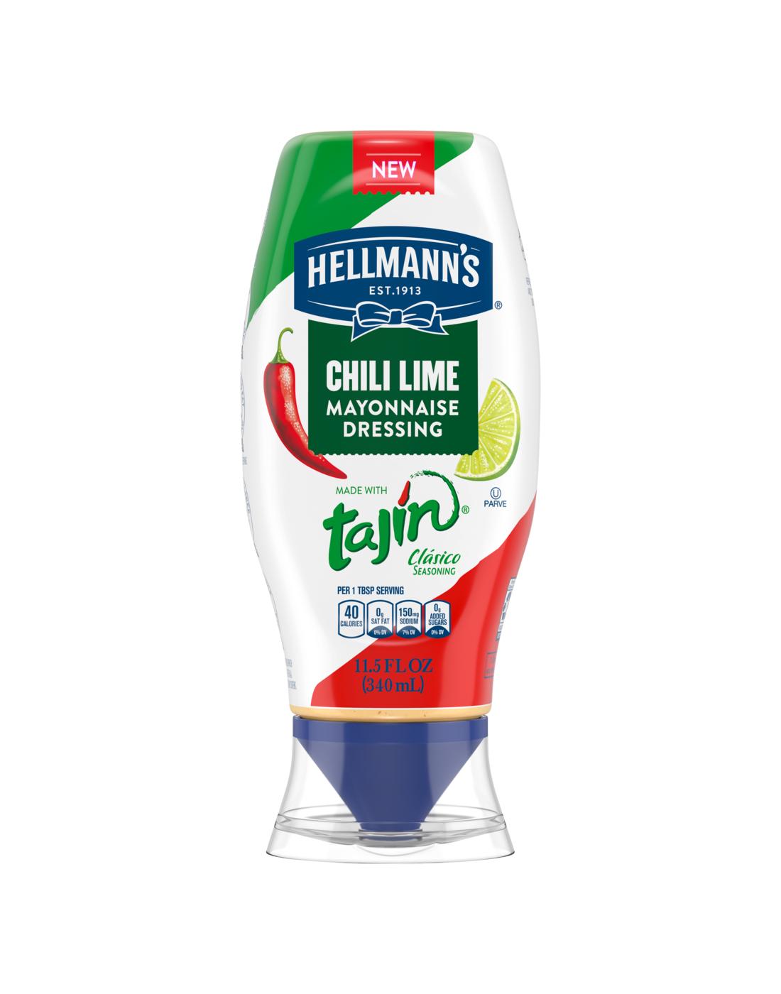 Hellmann's Tajin Chili Lime Mayonnaise Dressing Squeeze Bottle; image 1 of 2