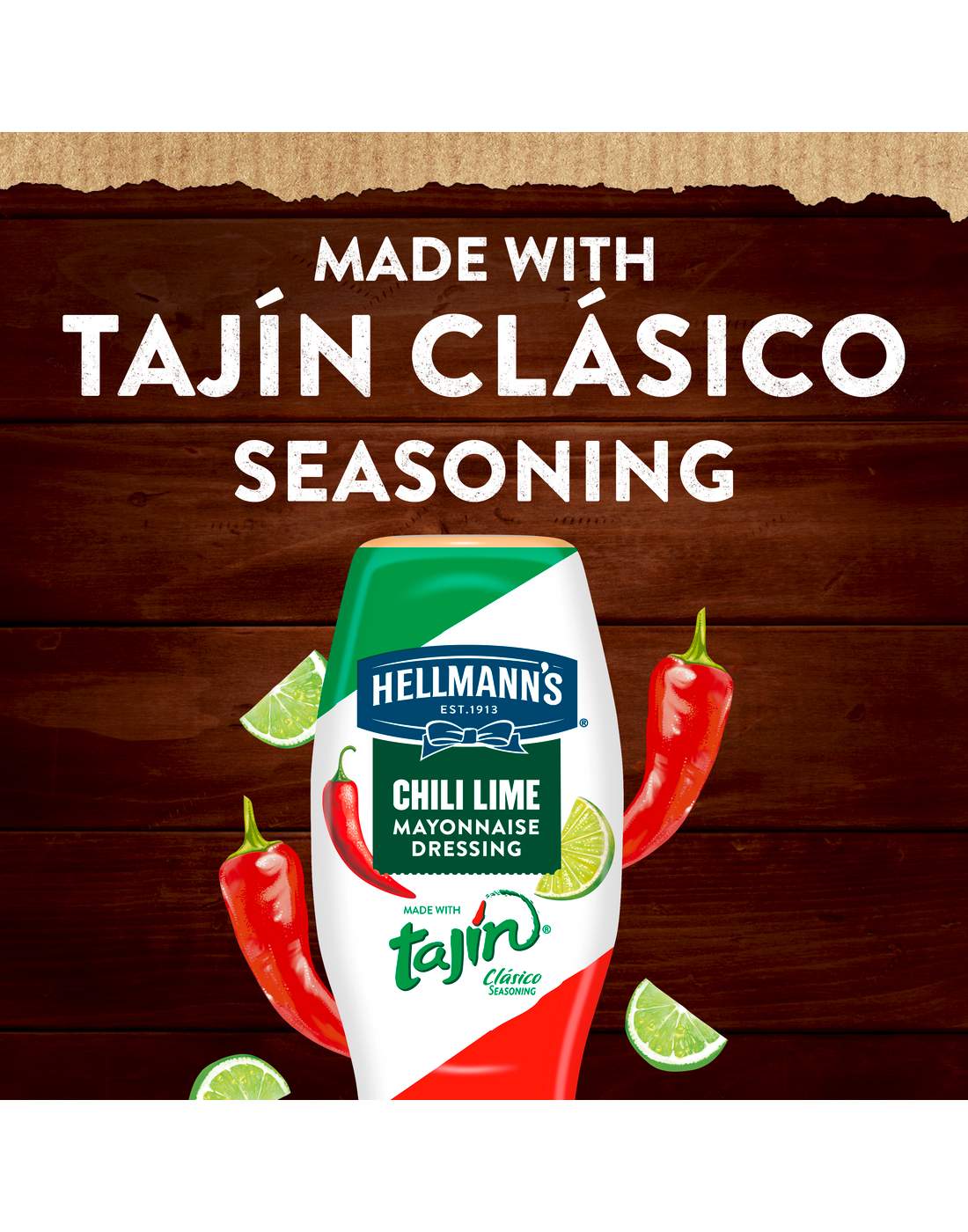 Hellmann's Tajin Chili Lime Mayonnaise Dressing Squeeze Bottle; image 4 of 7