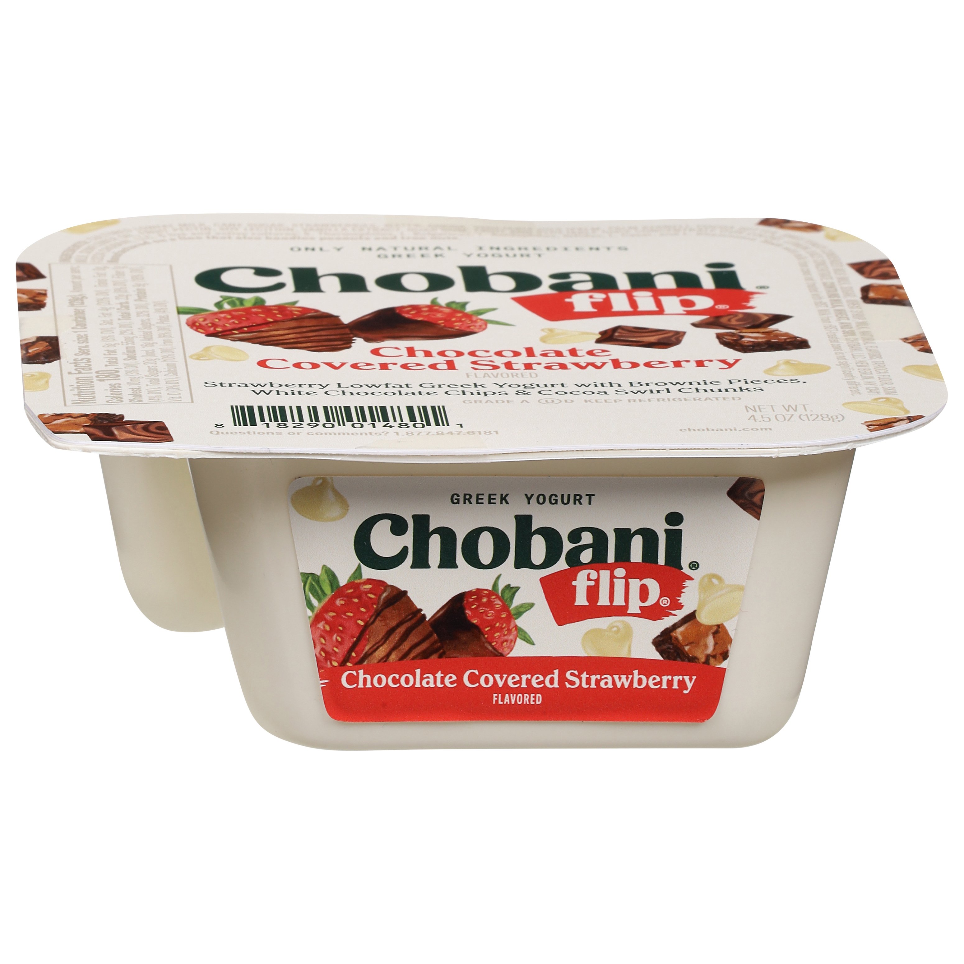 Chobani Flip Low-Fat Greek Yogurt - Chocolate Covered Strawberry - Shop ...