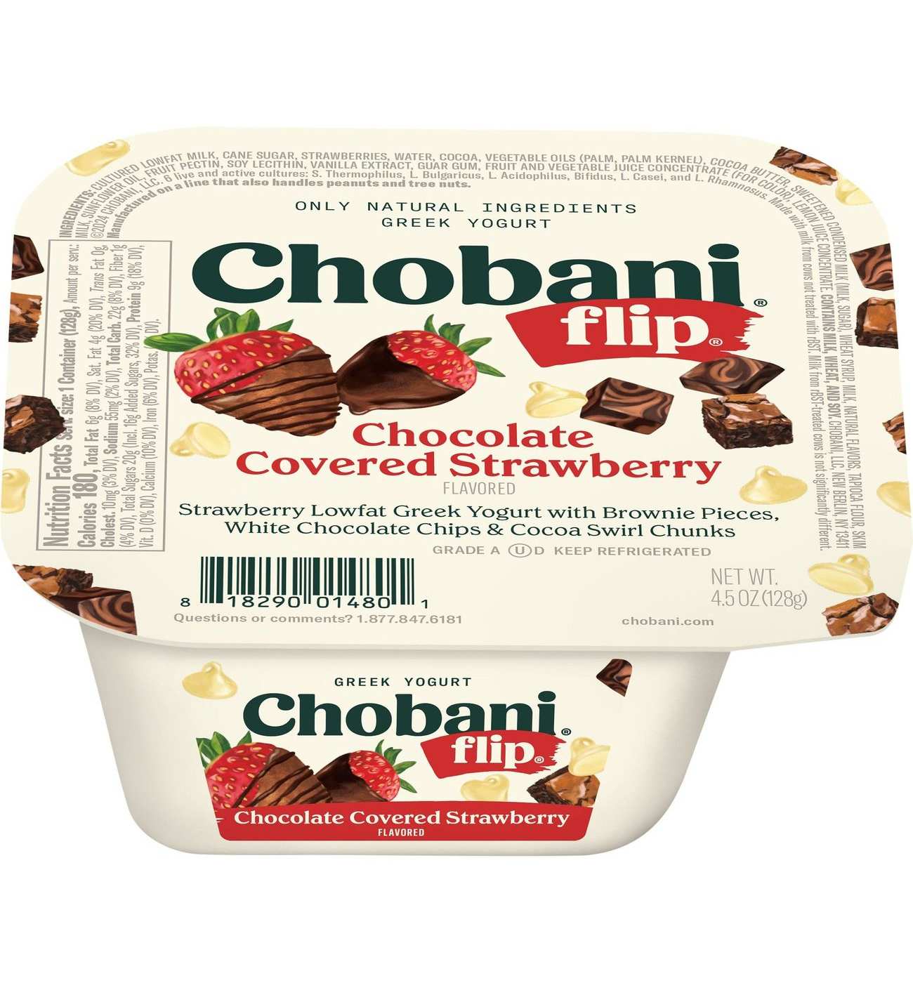 Chobani Flip Low-Fat Greek Yogurt - Chocolate Covered Strawberry