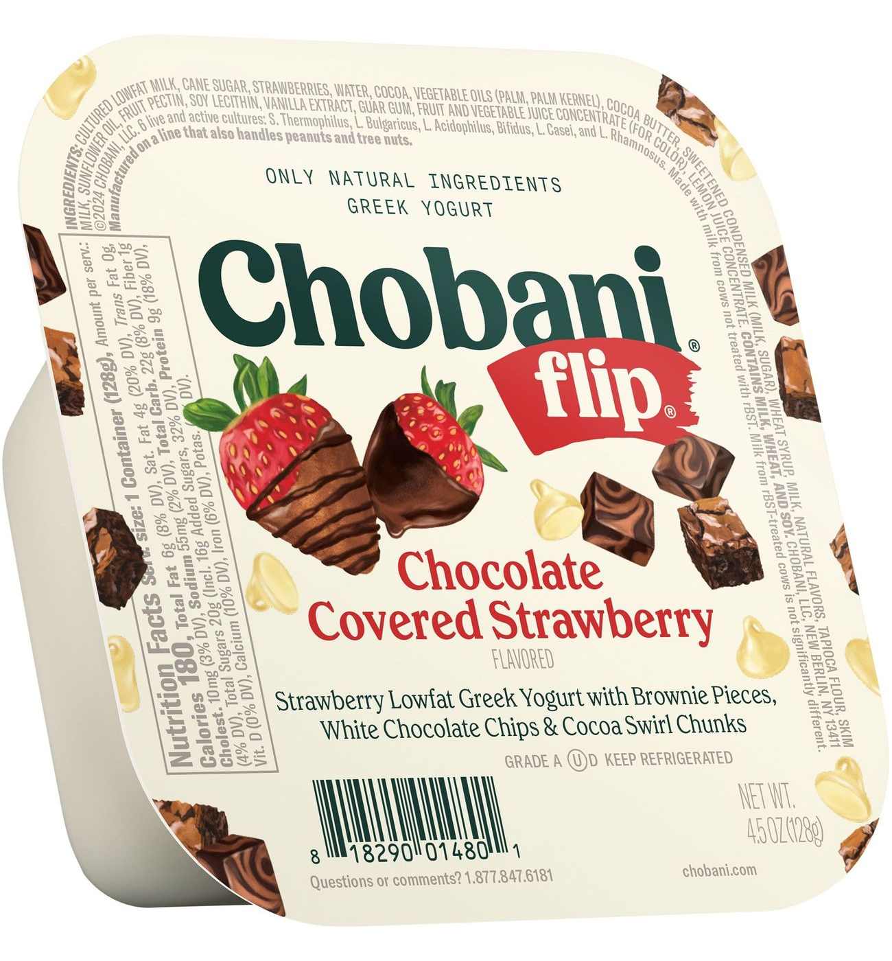 Chobani Flip Low-Fat Greek Yogurt  - Chocolate Covered Strawberry; image 4 of 5