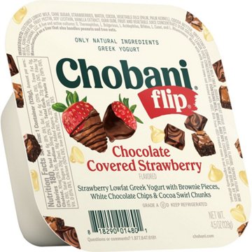 Chobani Flip Low-Fat Greek Yogurt  - Chocolate Covered Strawberry, 4.5 oz