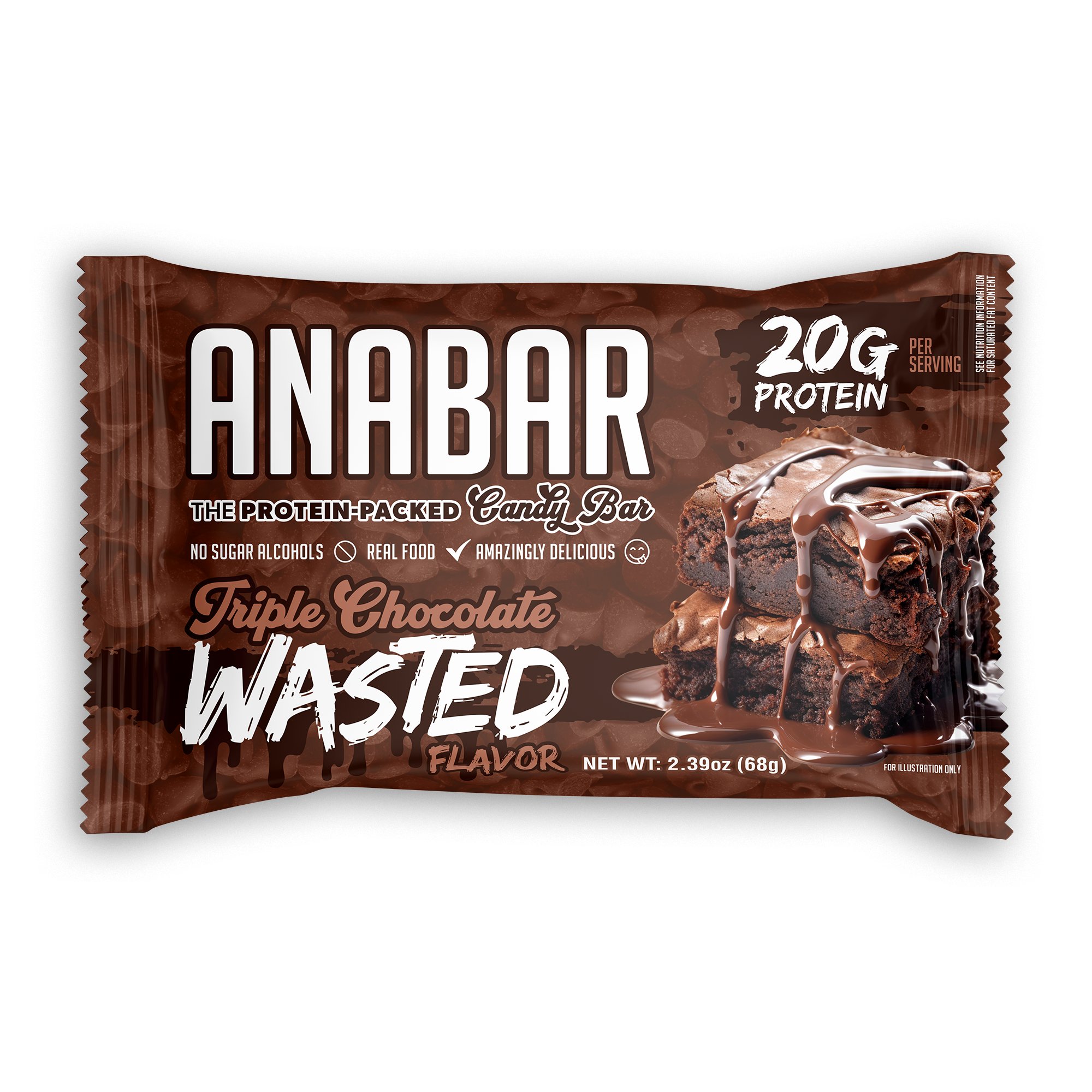 Anabar Triple Chocolate Wasted Protein Packed Candy Bar Shop Granola