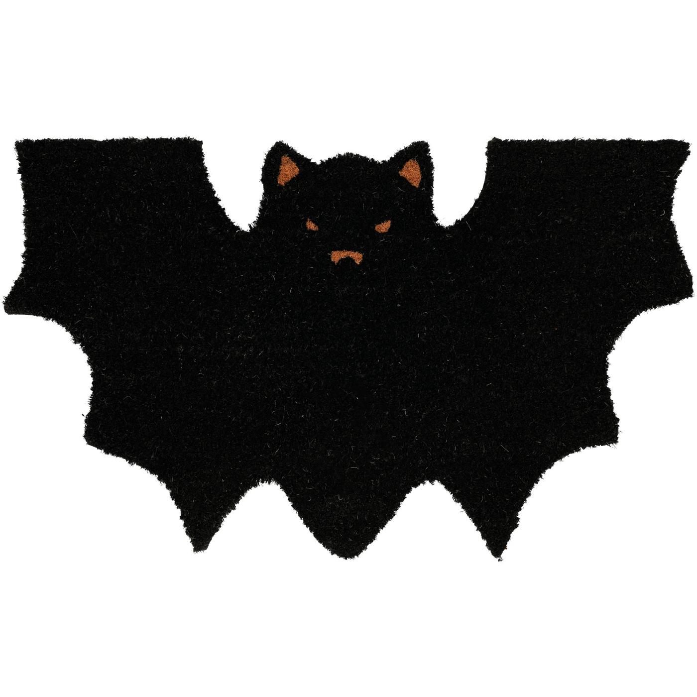 Destination Holiday Halloween Bat Coir Doormat - Black; image 1 of 2