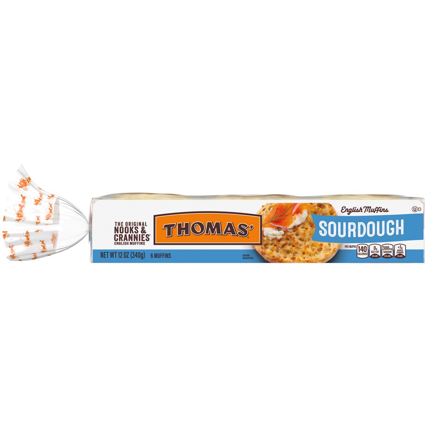 Thomas' Sourdough English Muffins; image 1 of 4