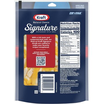 Kraft Signature Thick Shreds Cheddar Blend Cheese