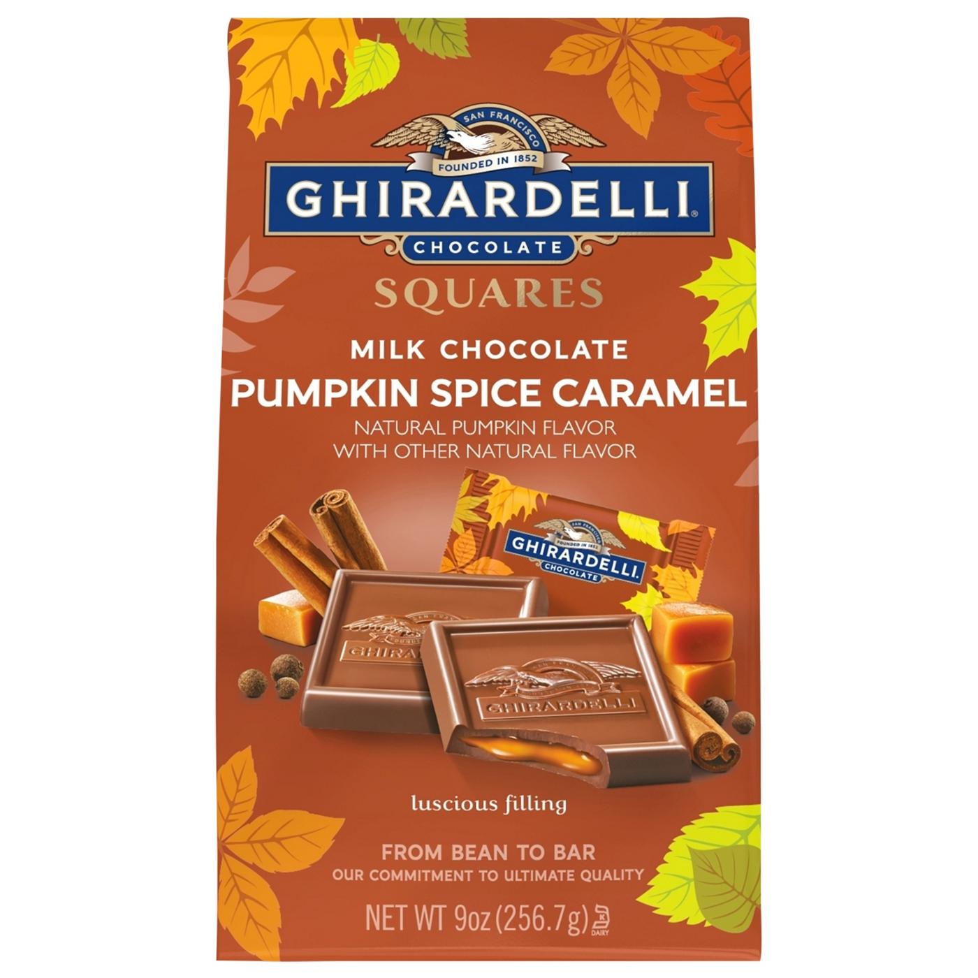 Ghirardelli Milk Chocolate Pumpkin Spice Caramel Squares; image 1 of 6