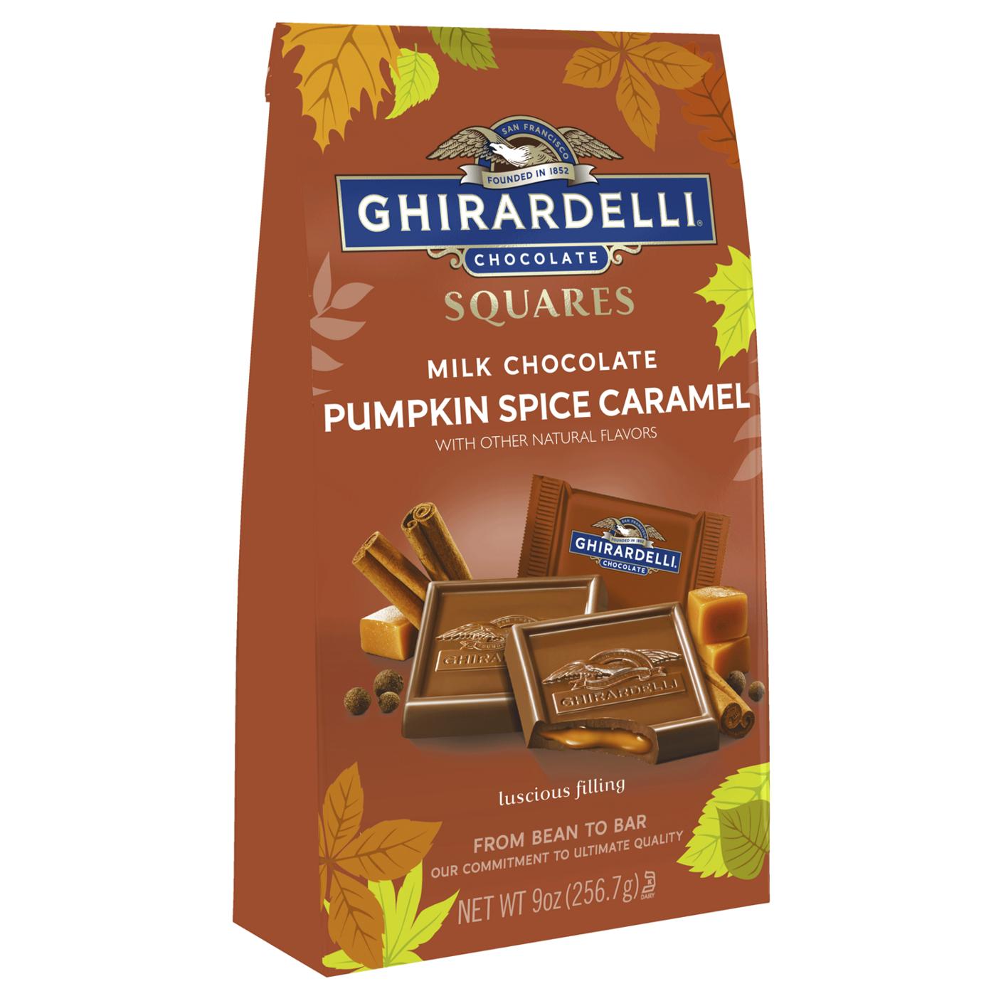 Ghirardelli Milk Chocolate Pumpkin Spice Caramel Squares; image 5 of 6