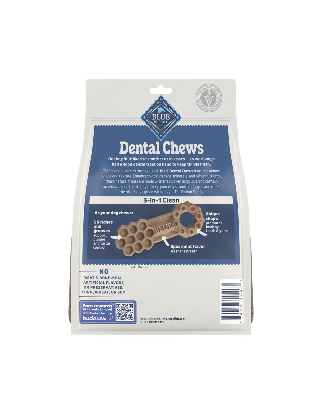Blue Buffalo Dental Chews Chicken & Spearmint Medium Dog Treats; image 2 of 3