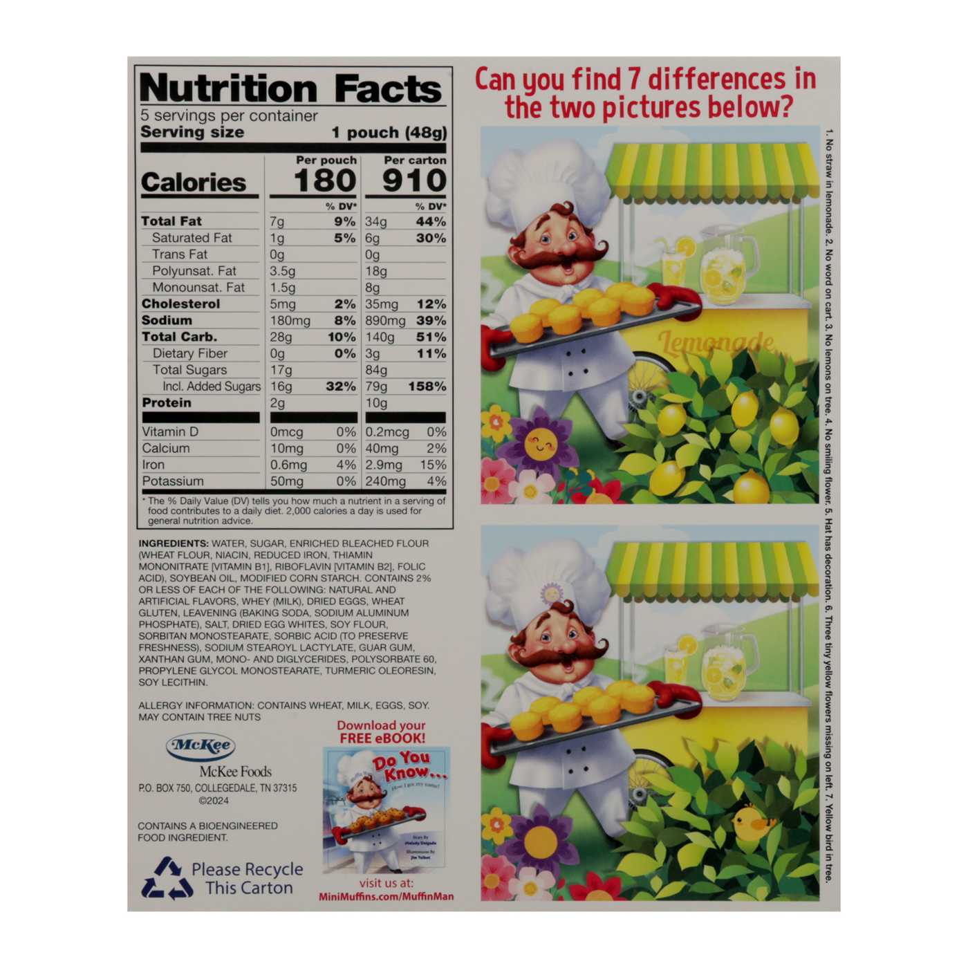 Little Debbie Spring Mini Lemon Muffins Pouches; image 3 of 4