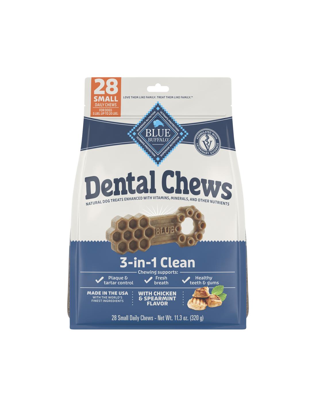 Blue Buffalo Dental Chews Chicken & Spearmint Small Dog Treats; image 1 of 2