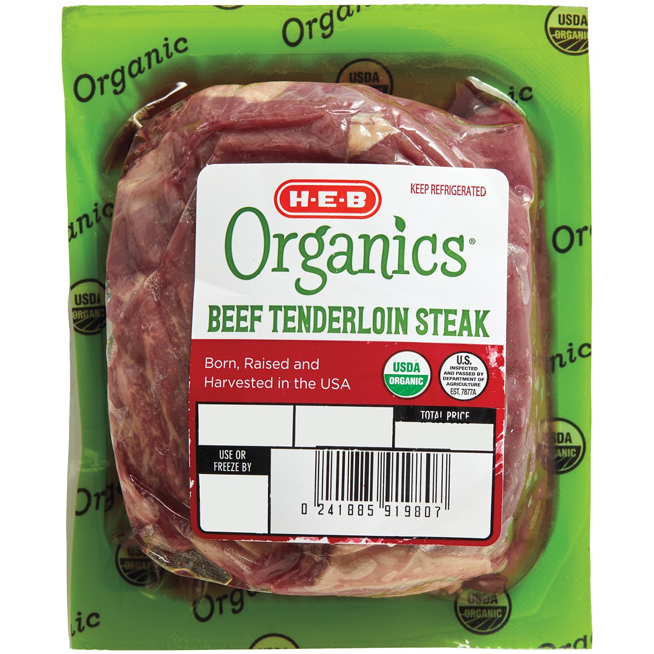 HEB Organics Boneless Beef Tenderloin Steak Shop Beef at HEB