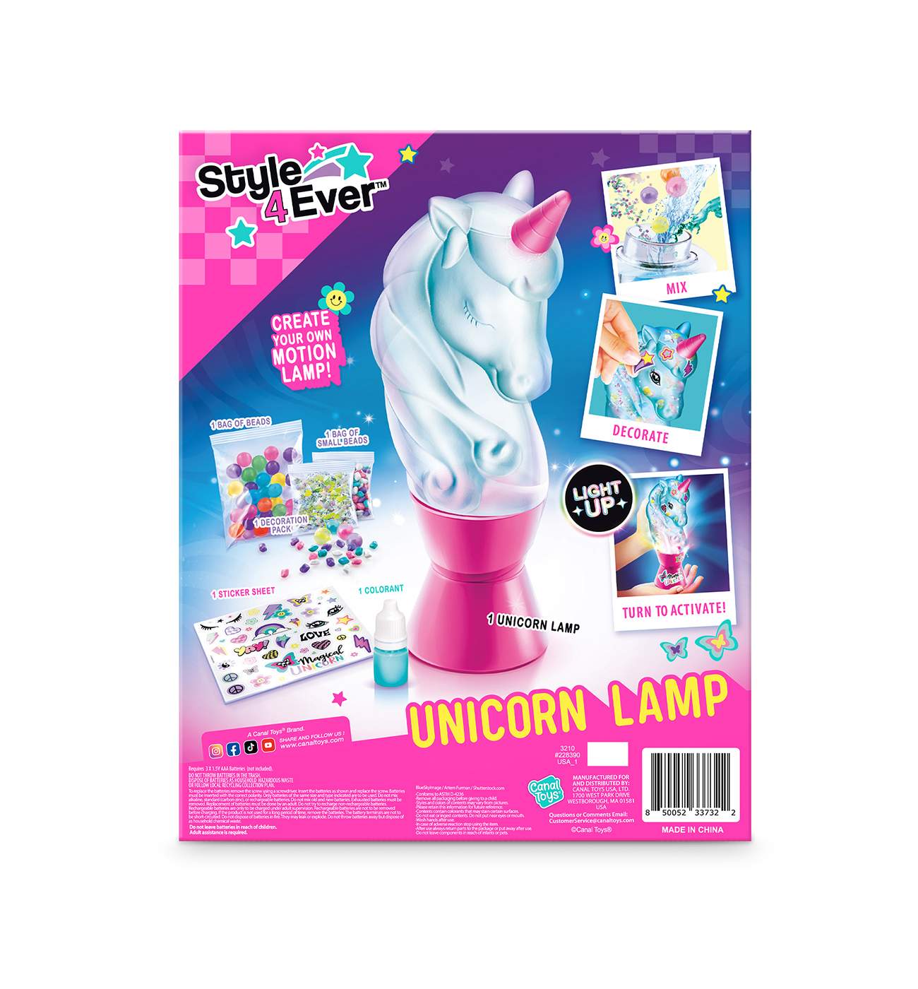 Style 4 Ever DIY Unicorn Mood Lamp Kit; image 8 of 9