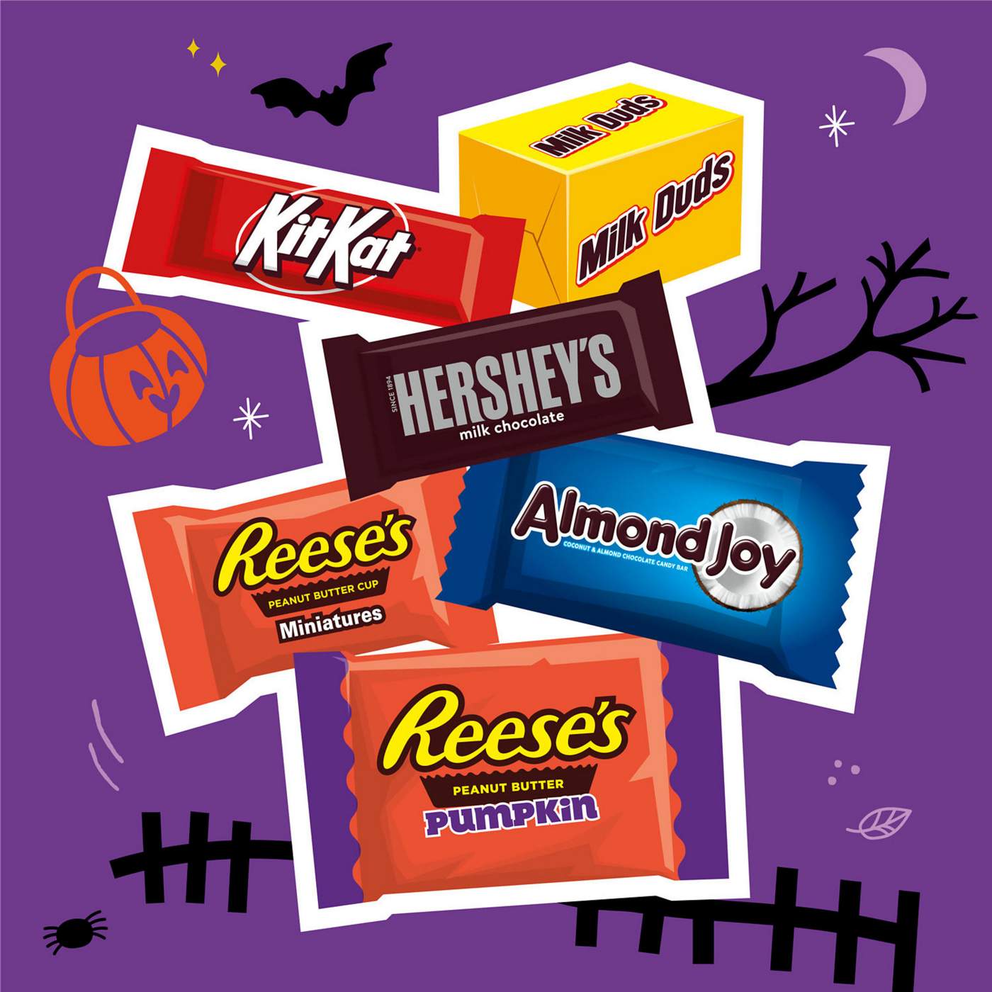 Hershey Assorted Chocolate Halloween Candy - Shop Candy at H-E-B