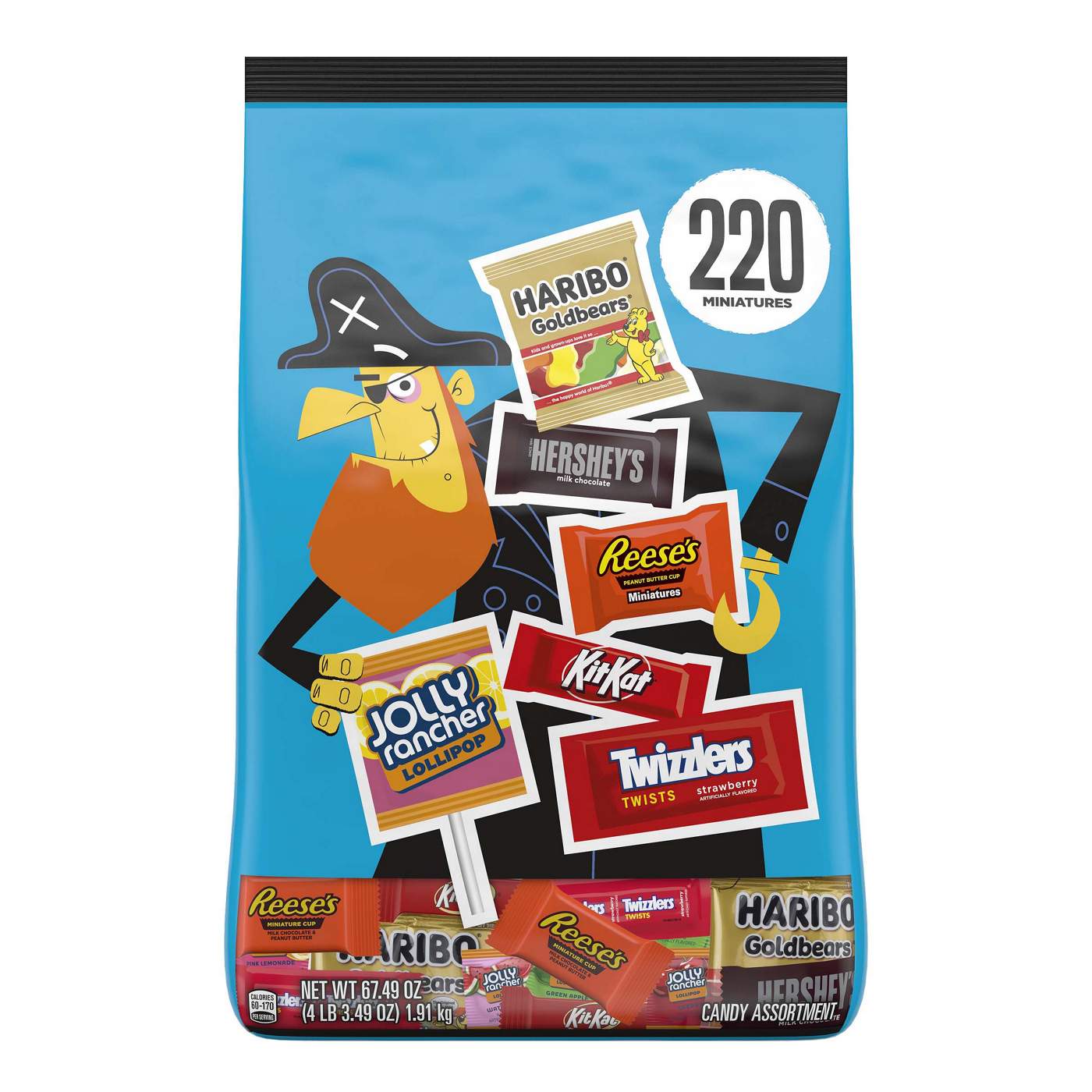 Hershey's, Reese's, Kit Kat, Twizzlers, Haribo, & Jolly Rancher Assorted Miniatures Halloween Candy; image 1 of 7