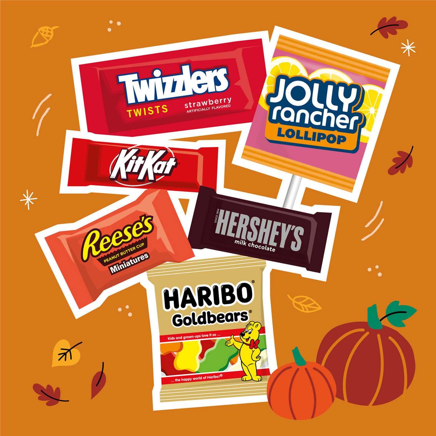 Hershey's, Reese's, Kit Kat, Twizzlers, Haribo, & Jolly Rancher Assorted Miniatures Halloween Candy; image 7 of 7