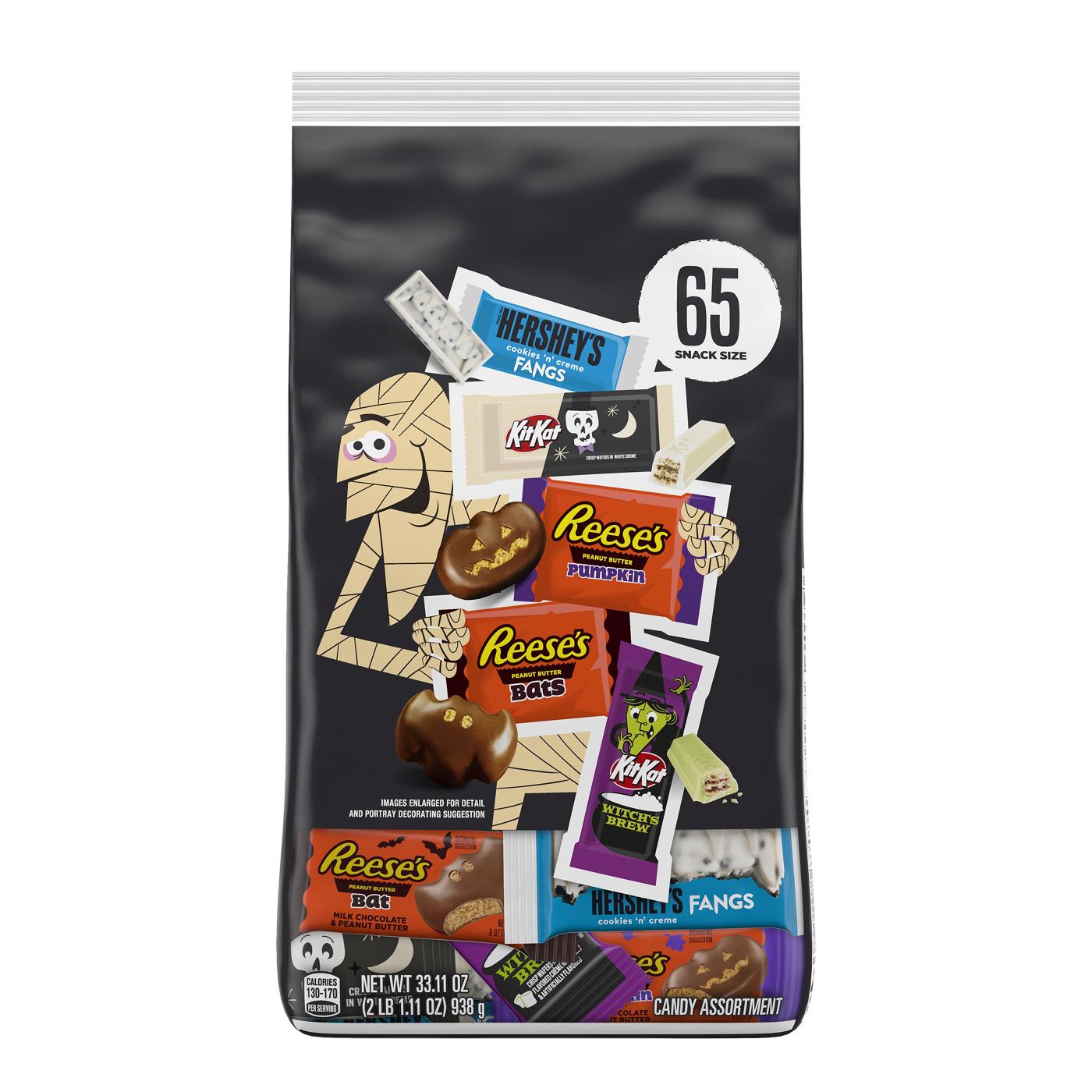 Hershey's, Kit Kat, & Reese's Assorted Chocolate Snack Size Halloween Candy; image 1 of 2