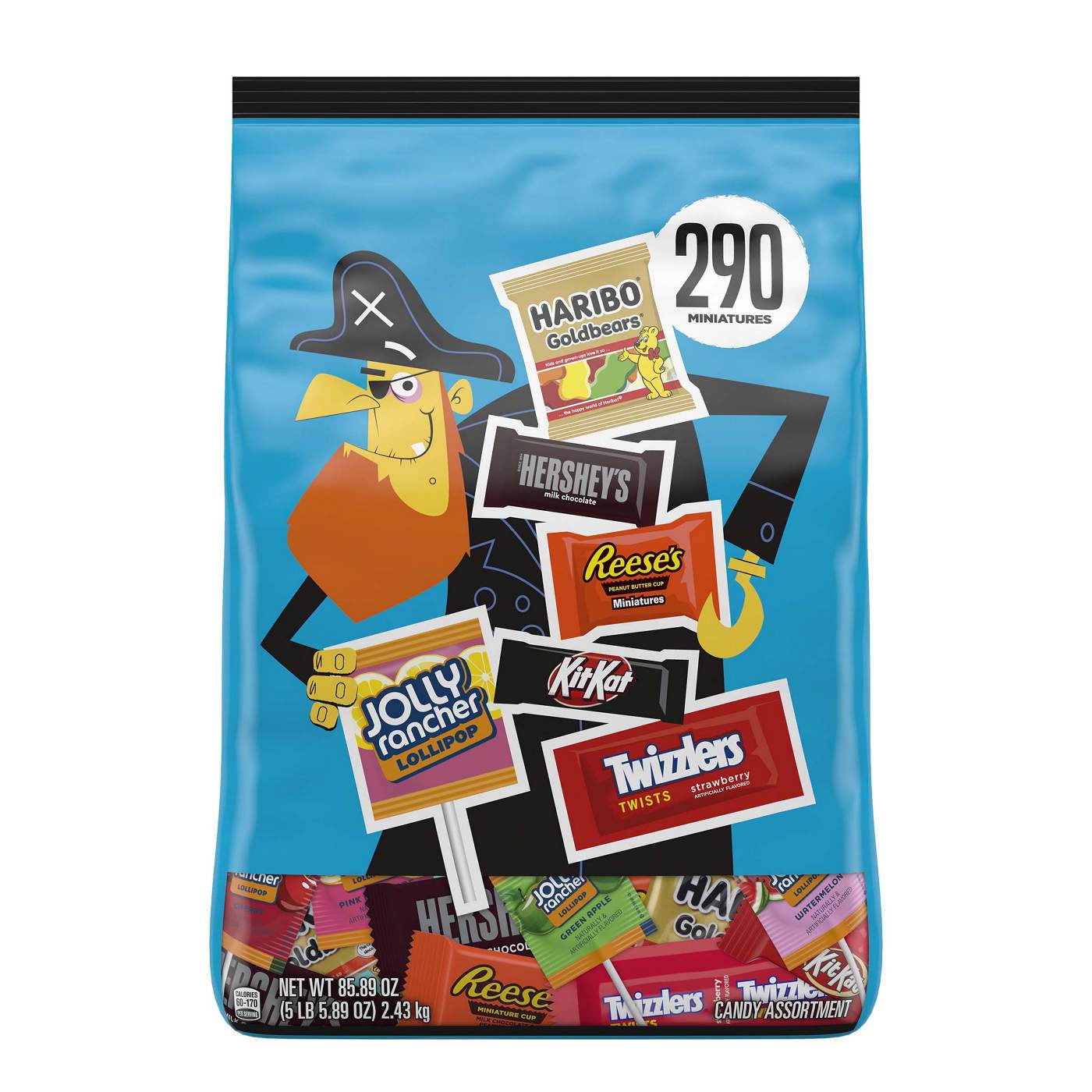 Hershey's, Reese's, Kit Kat, Haribo, Twizzlers, & Jolly Rancher Assorted Miniatures Halloween Candy; image 1 of 6