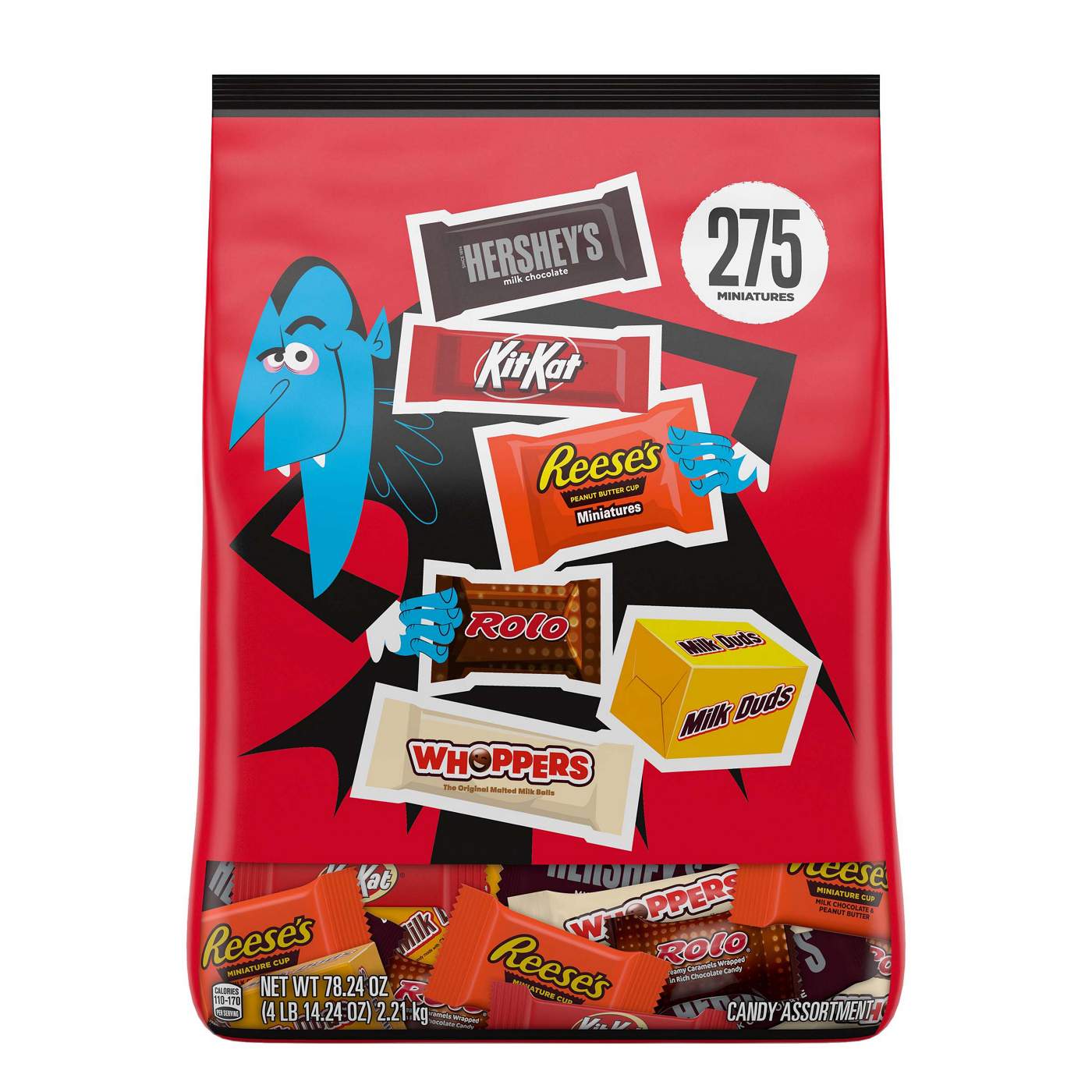 Hershey's, Reese's, Kit Kat, Rolo, Whoppers, & Milk Duds Assorted Miniatures Halloween Candy; image 1 of 7