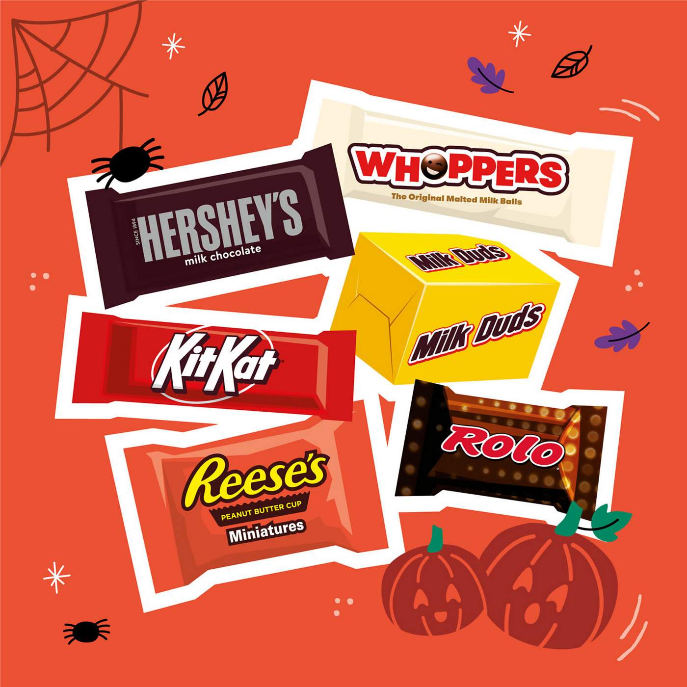 Hershey's, Reese's, Kit Kat, Rolo, Whoppers, & Milk Duds Assorted Miniatures Halloween Candy; image 2 of 7