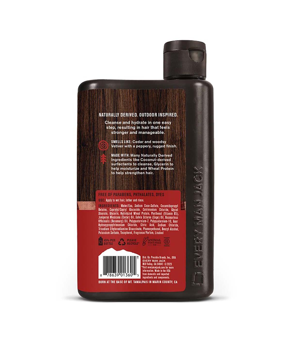 Every Man Jack 2 In 1 Shampoo + Conditioner Cedarwood Shop Shampoo