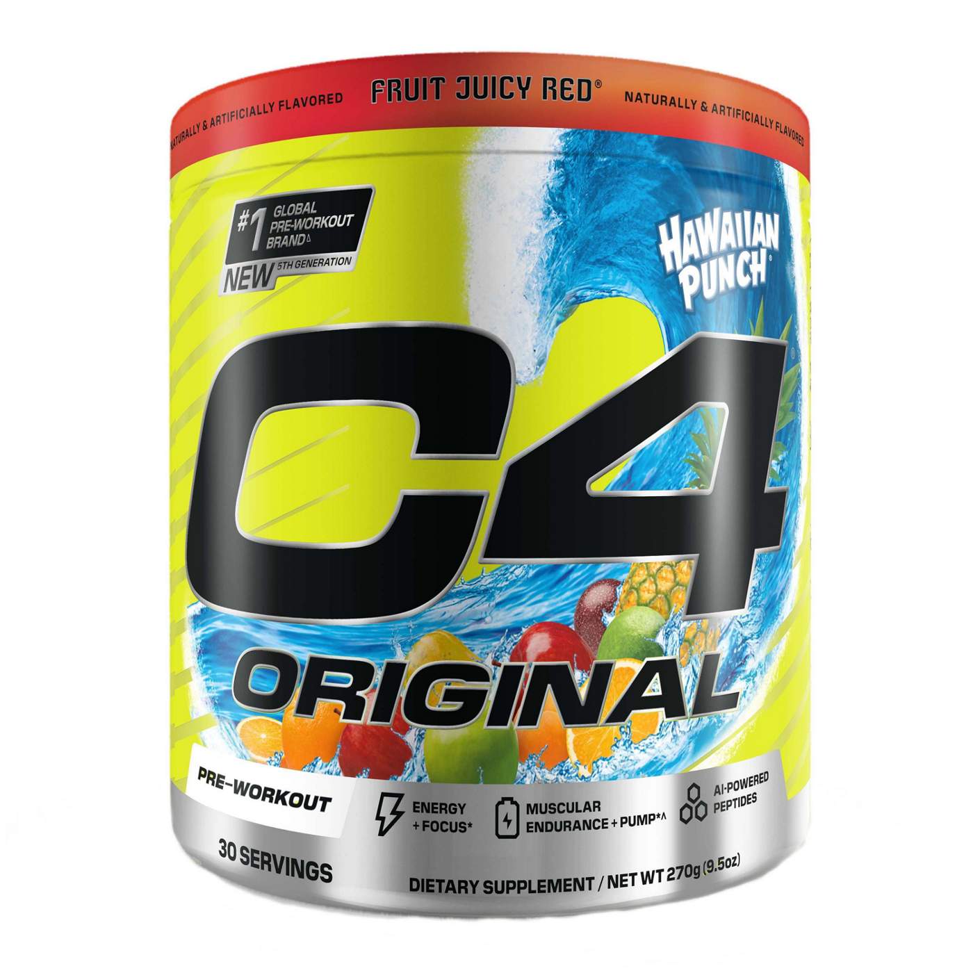 Cellucor C4 Original Pre-Workout - Hawaiian Punch Fruit Juicy Red; image 1 of 6