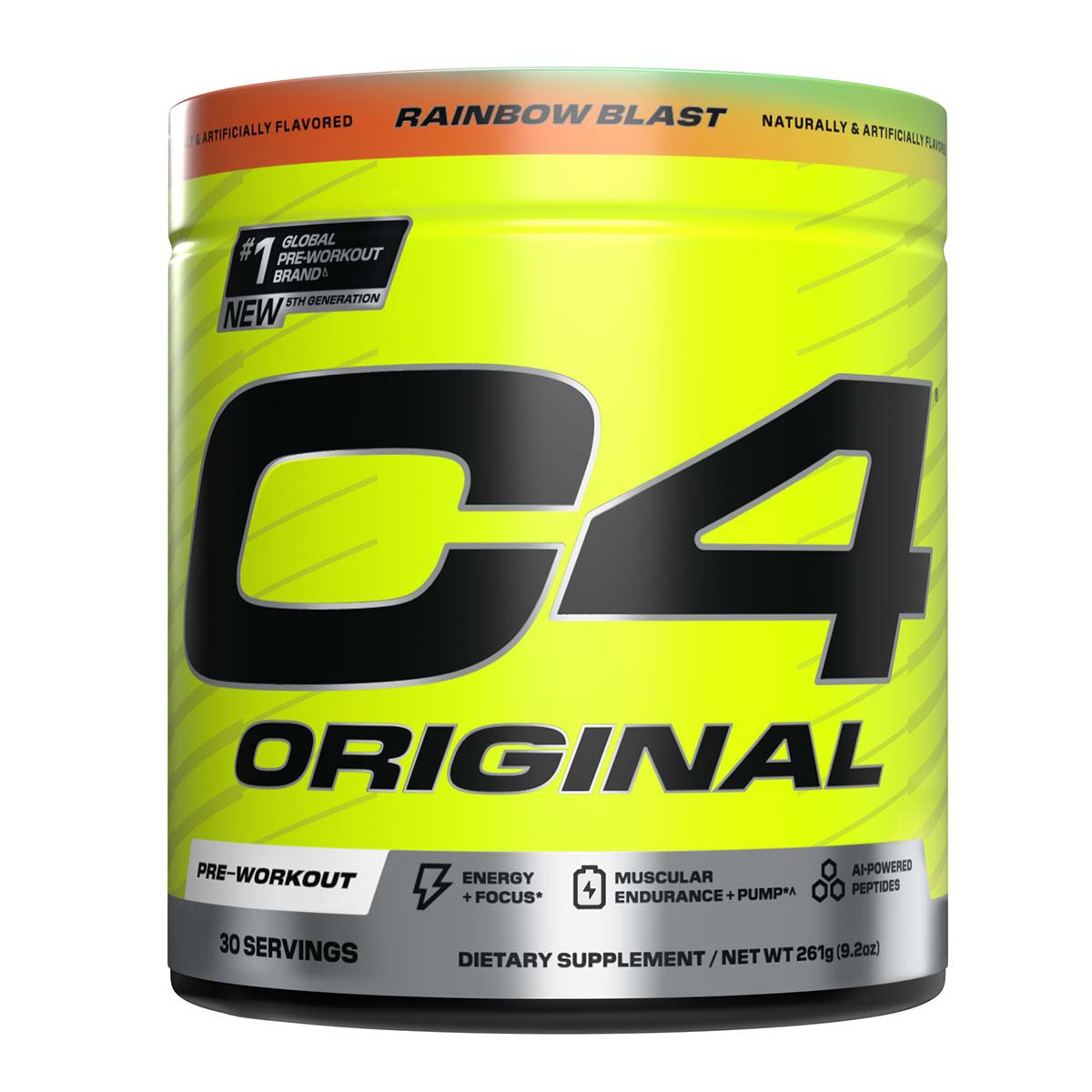 C4 Original PreWorkout Rainbow Blast Shop Diet & fitness at HEB