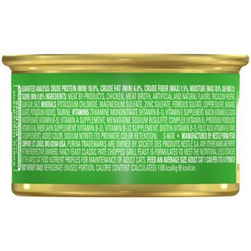 Fancy Feast Purina Chopped Classic Wet Cat Food Pate - Grill Feast