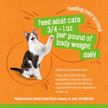 Friskies Purina Wet Cat Food Pate - Poultry Platter