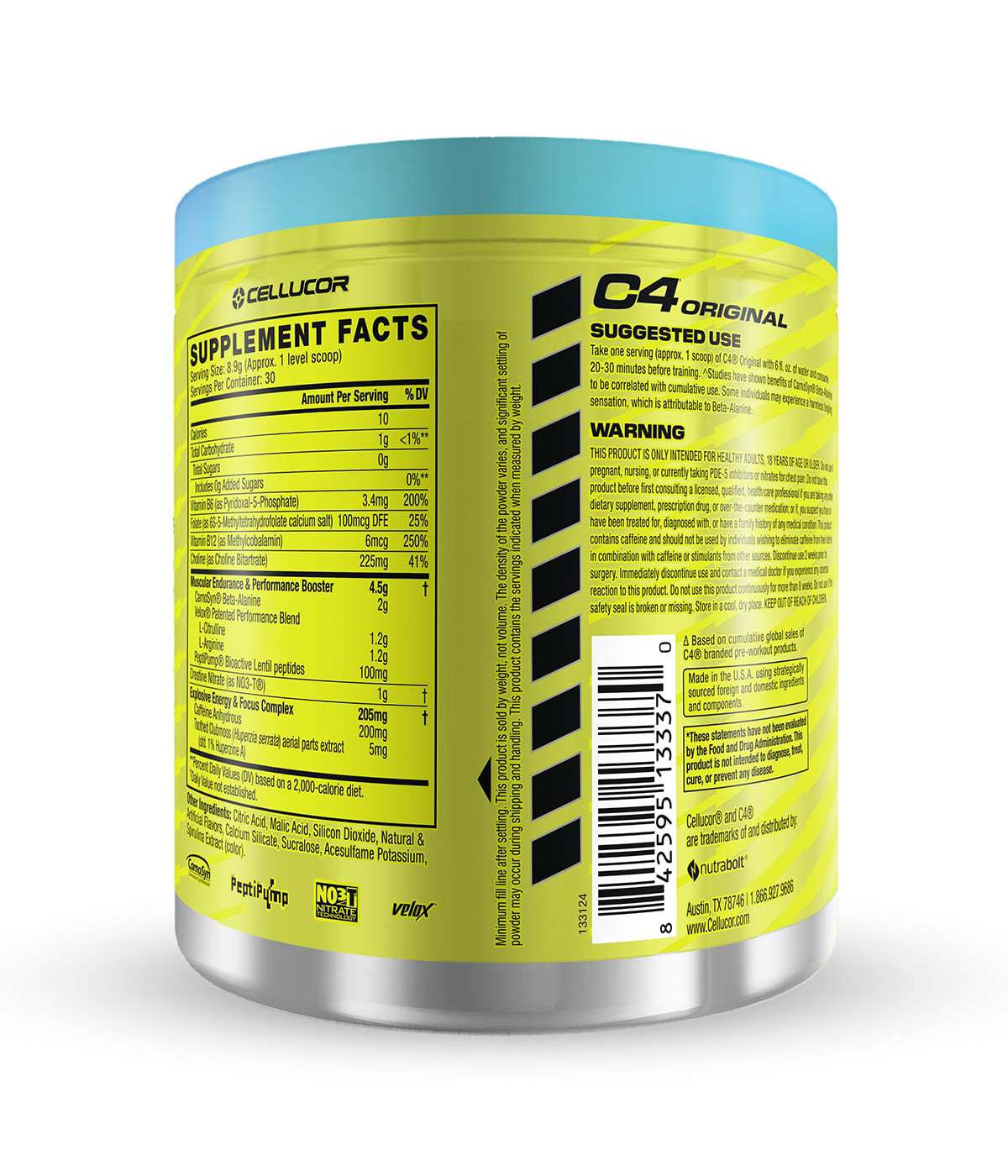 Cellucor C4 Original Pre-Workout - Icy Blue Razz; image 4 of 5