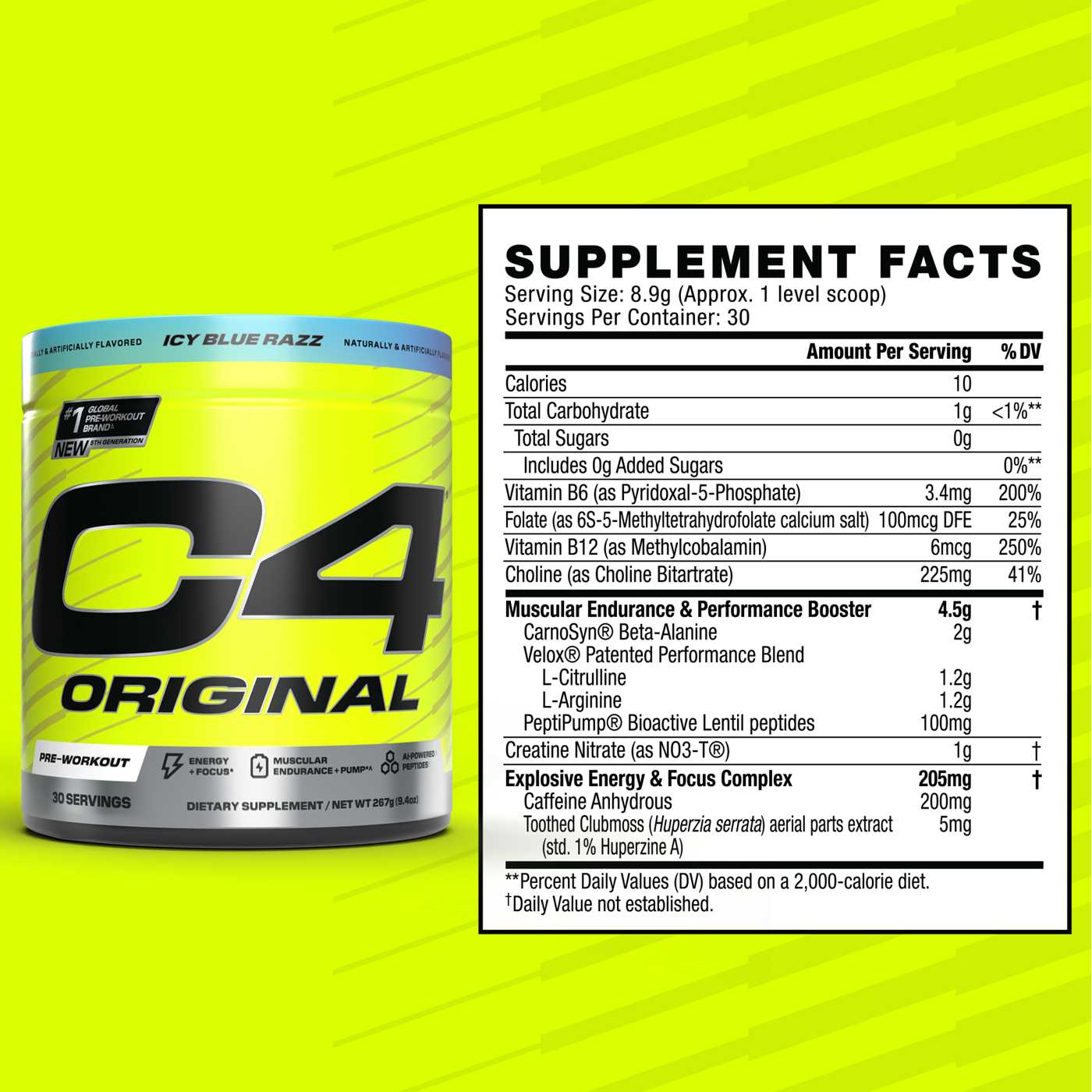 Cellucor C4 Original Pre-Workout - Icy Blue Razz; image 5 of 5