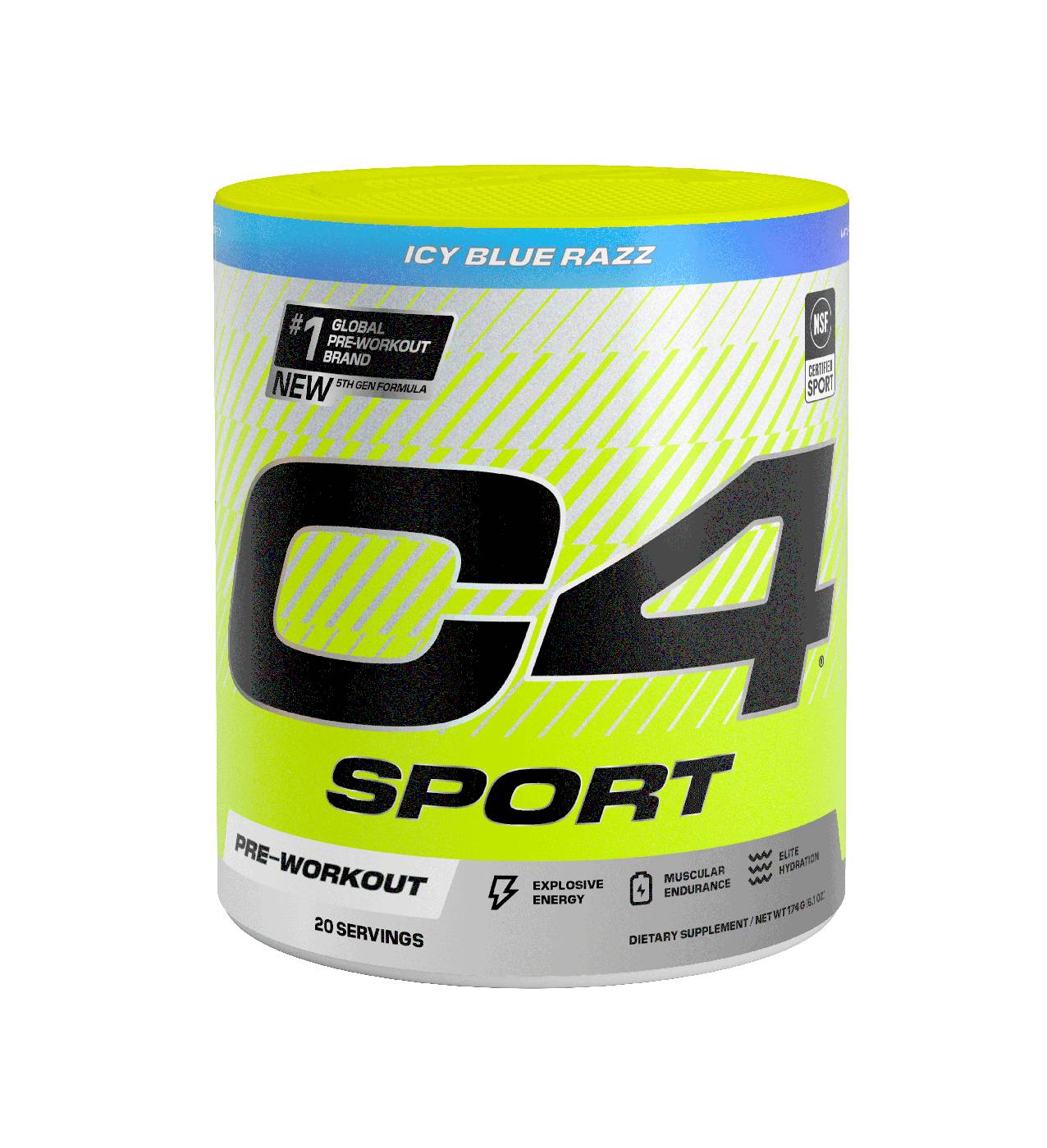 C4 Sport Pre-Workout - Icy Blue Razz; image 1 of 8