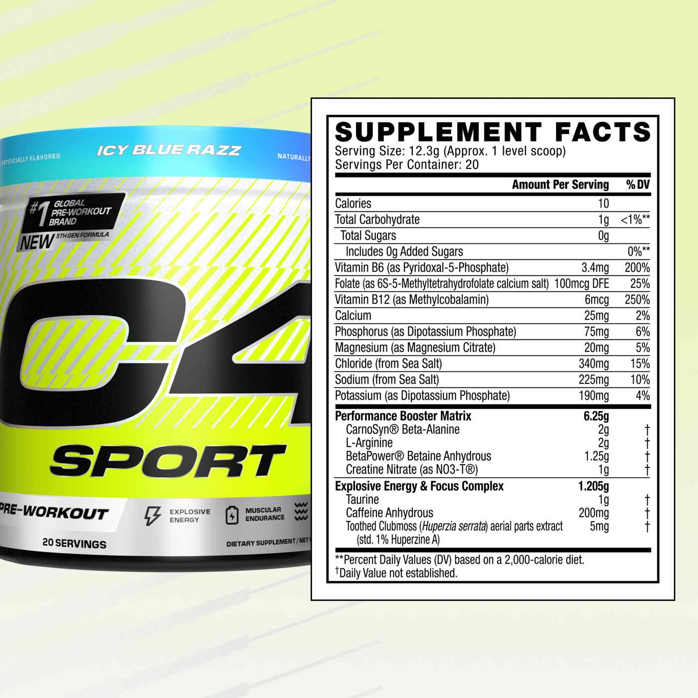 C4 Sport Pre-Workout - Icy Blue Razz; image 2 of 8